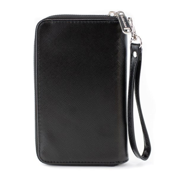 Women s PU Zip Around Wallet Rectangle - Rainbow Hearts Flip Black Multi Color Supply - Image 5
